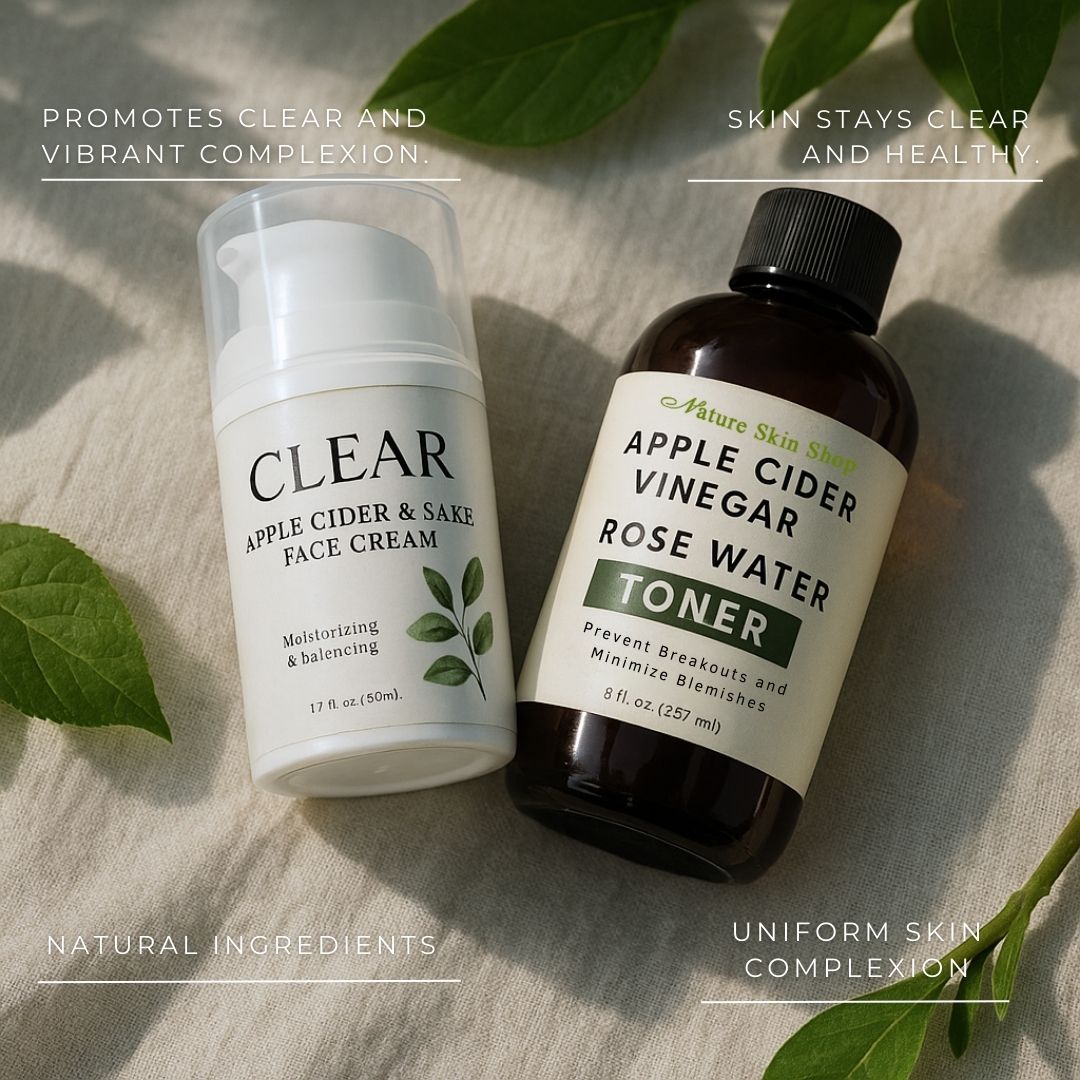 Clear Skin Apple Cider & Sake Cream-2792-Haxberry-Nature Skin Shop