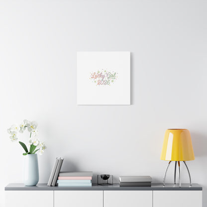 Lucky Girl 2026 Canvas | Manifest Luck, Lucky Charms Wall Art-Canvas-Haxberry-Printify