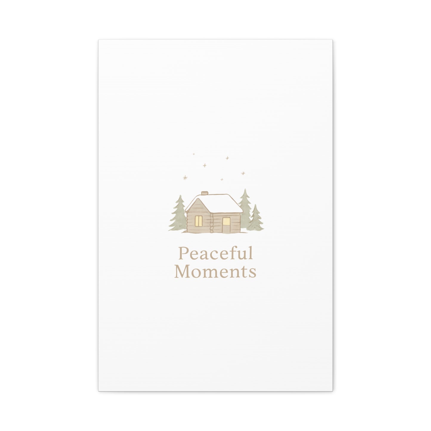 Peaceful Moments Cabin Canvas-Canvas-Haxberry-Printify