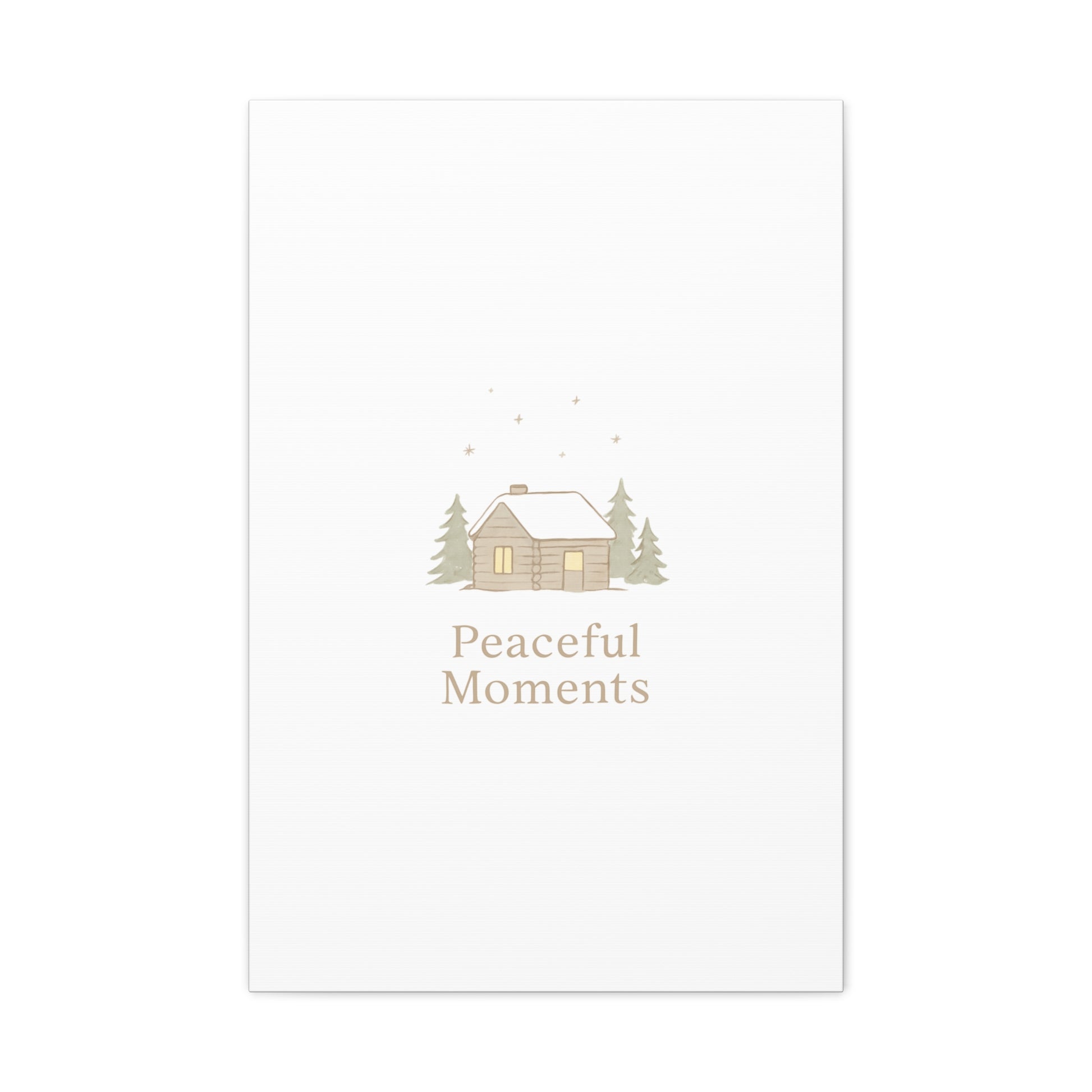 Peaceful Moments Cabin Canvas-Canvas-Haxberry-Printify