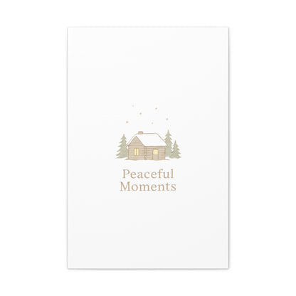 Peaceful Moments Cabin Canvas-Canvas-Haxberry-Printify