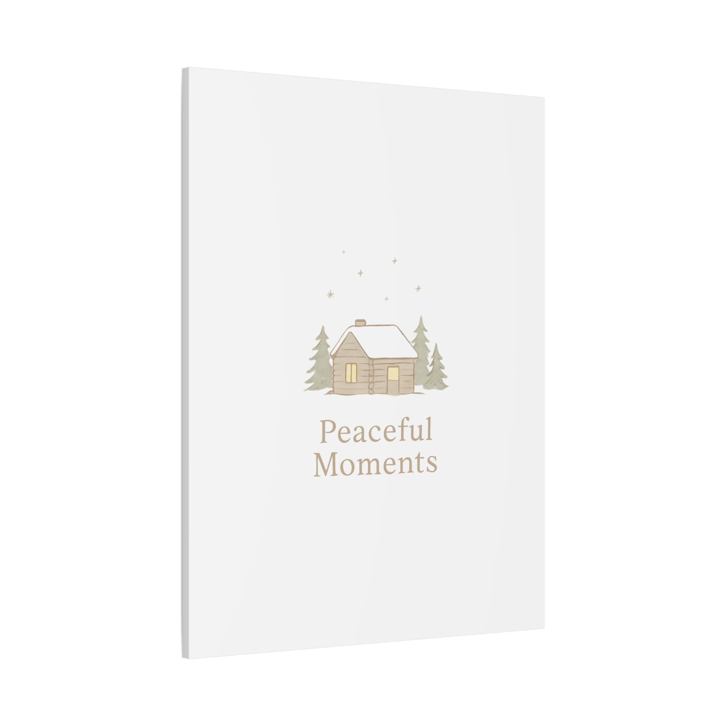 Peaceful Moments Cabin Canvas-Canvas-Haxberry-Printify