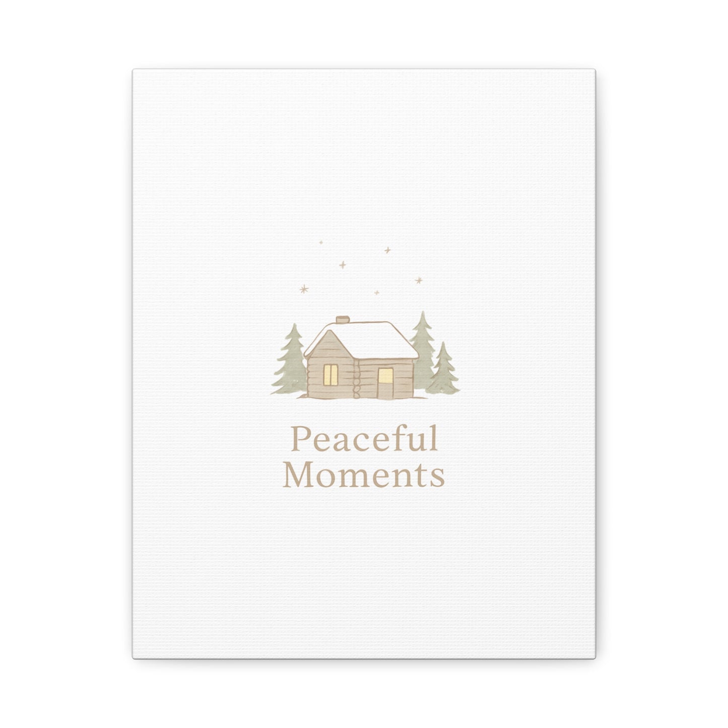 Peaceful Moments Cabin Canvas-Canvas-Haxberry-Printify