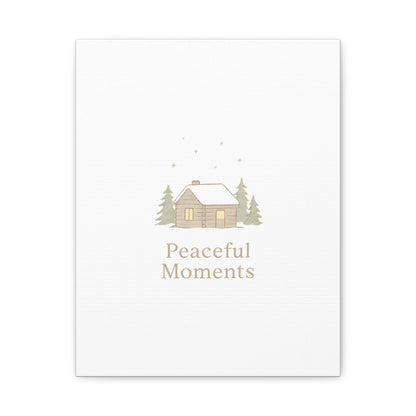 Peaceful Moments Cabin Canvas-Canvas-Haxberry-Printify