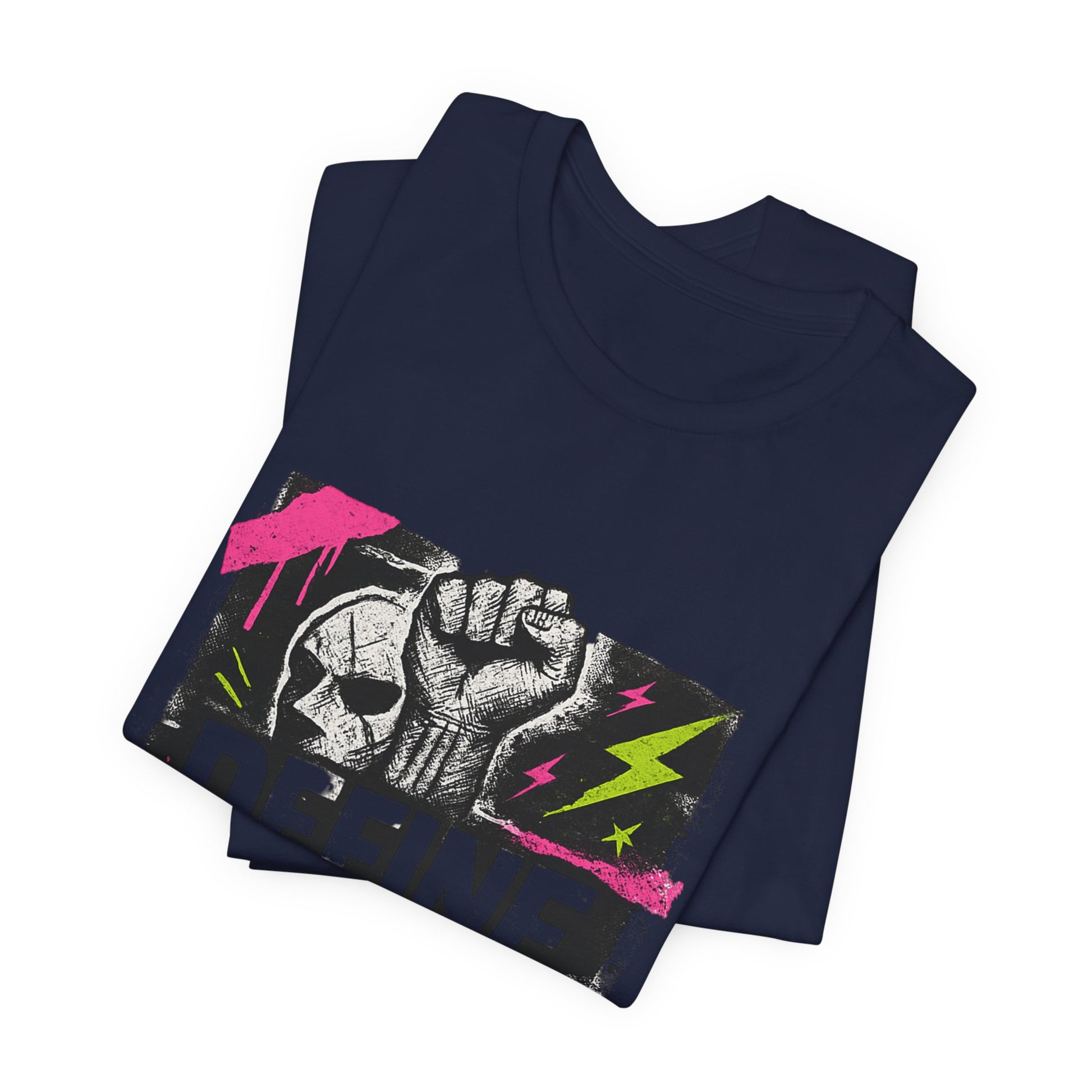 Define Yourself Graphic Tee — Empowerment Fist Shirt-T-Shirt-Haxberry-Printify