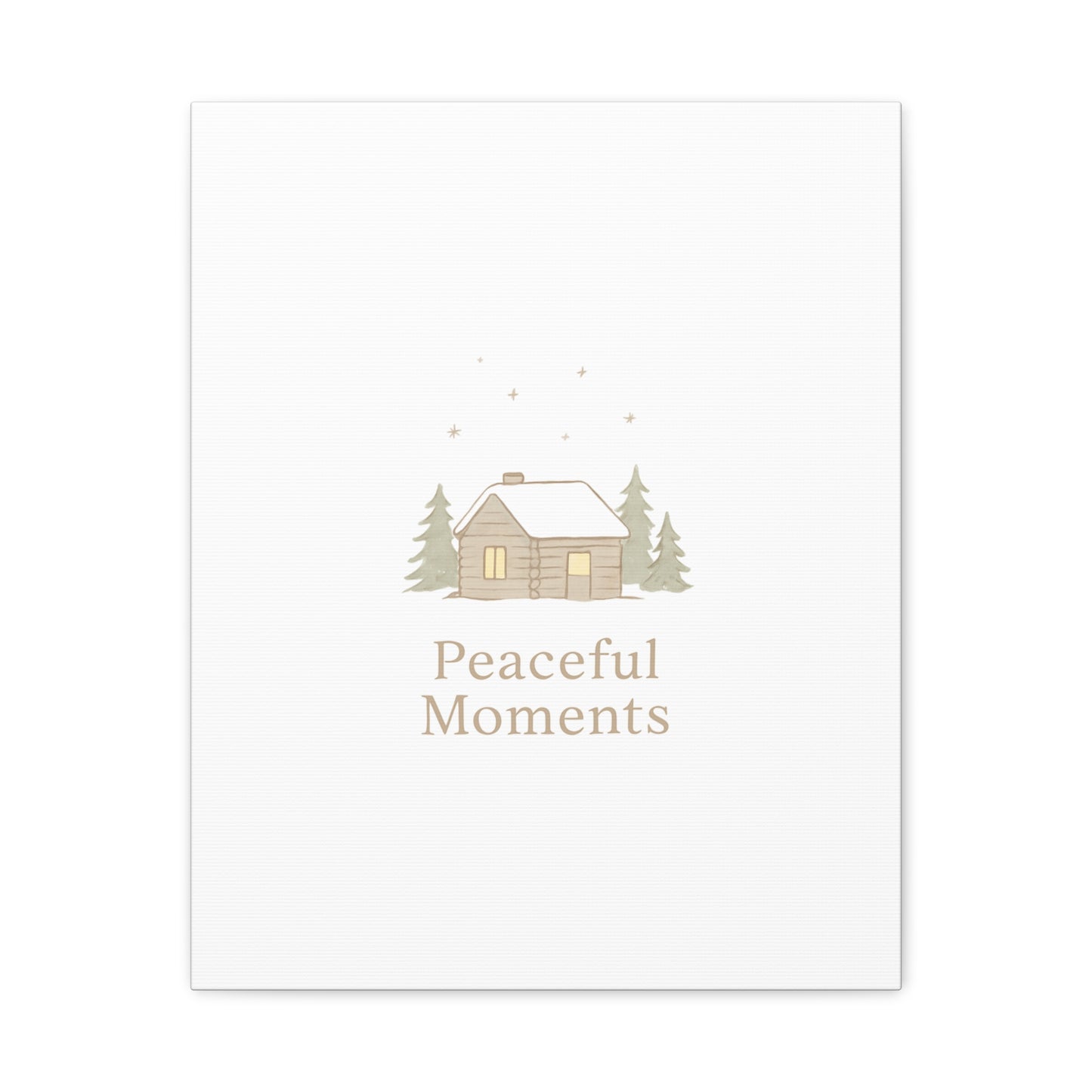 Peaceful Moments Cabin Canvas-Canvas-Haxberry-Printify