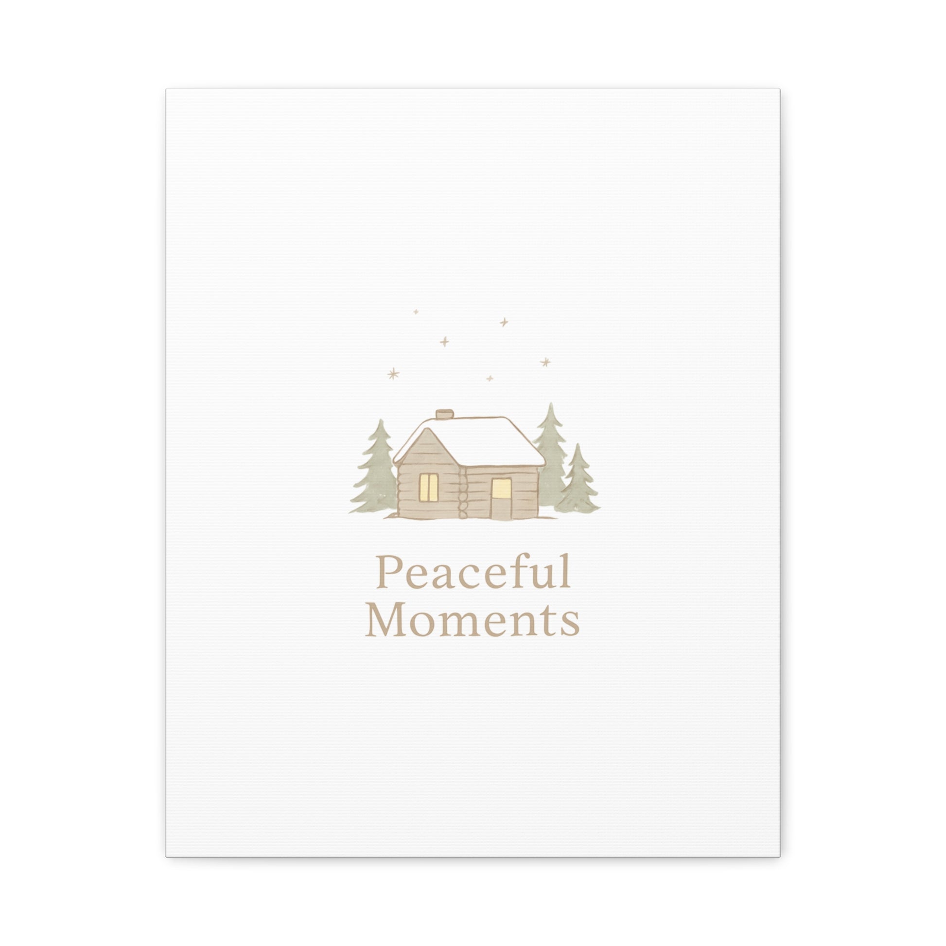 Peaceful Moments Cabin Canvas-Canvas-Haxberry-Printify