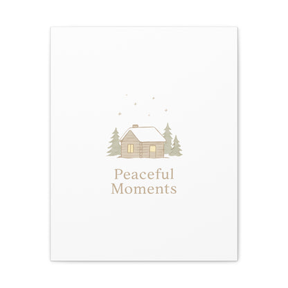 Peaceful Moments Cabin Canvas-Canvas-Haxberry-Printify
