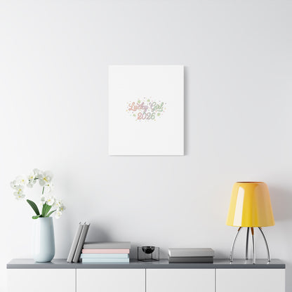Lucky Girl 2026 Canvas | Manifest Luck, Lucky Charms Wall Art-Canvas-Haxberry-Printify