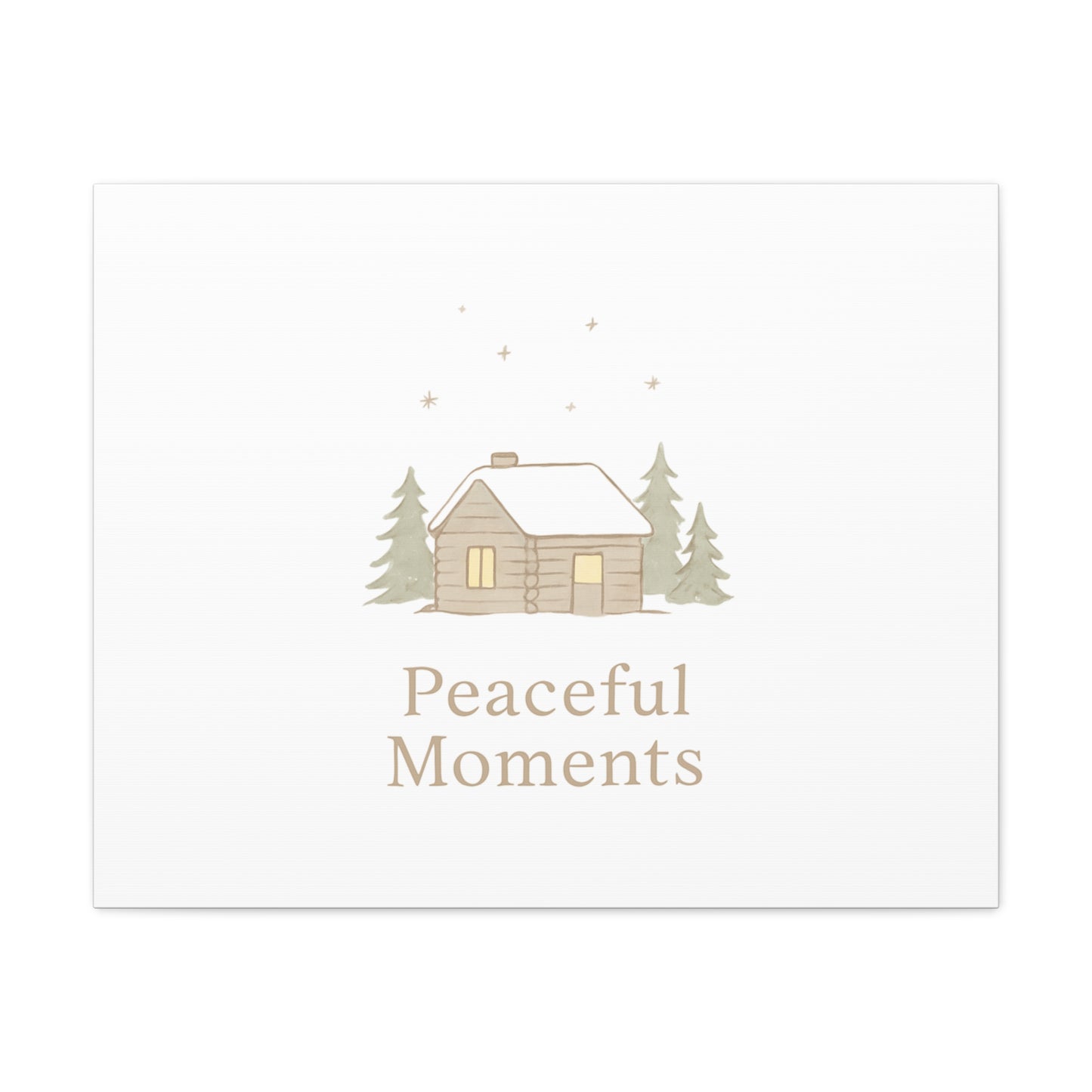 Peaceful Moments Cabin Canvas-Canvas-Haxberry-Printify
