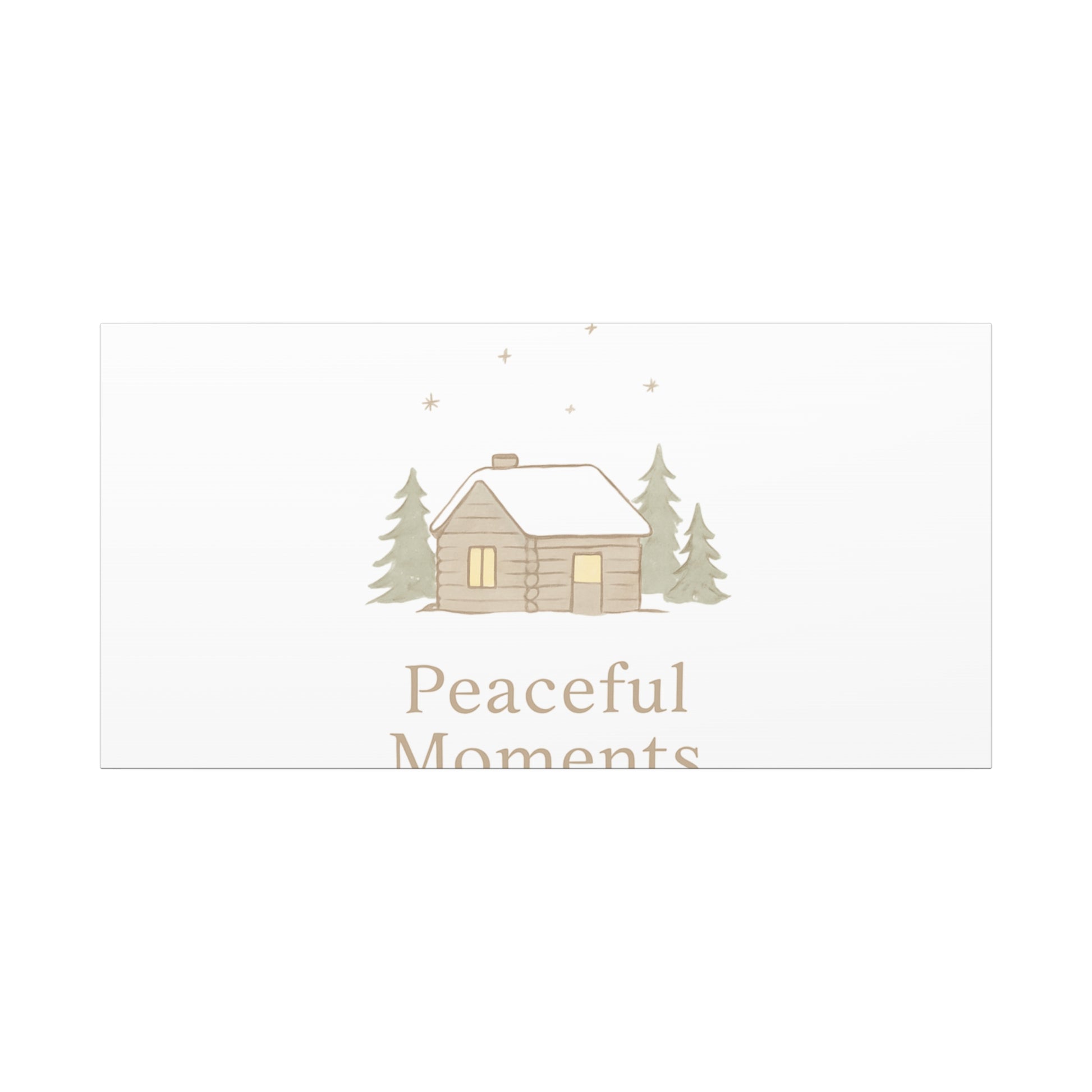Peaceful Moments Cabin Canvas-Canvas-Haxberry-Printify