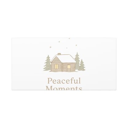 Peaceful Moments Cabin Canvas-Canvas-Haxberry-Printify