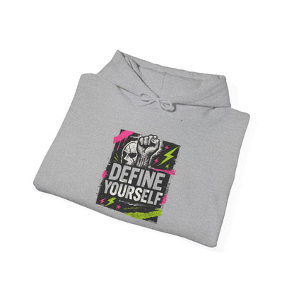 Define Yourself Graphic Hoodie — Empowerment Streetwear Sweatshirt-Hoodie-Haxberry-Printify