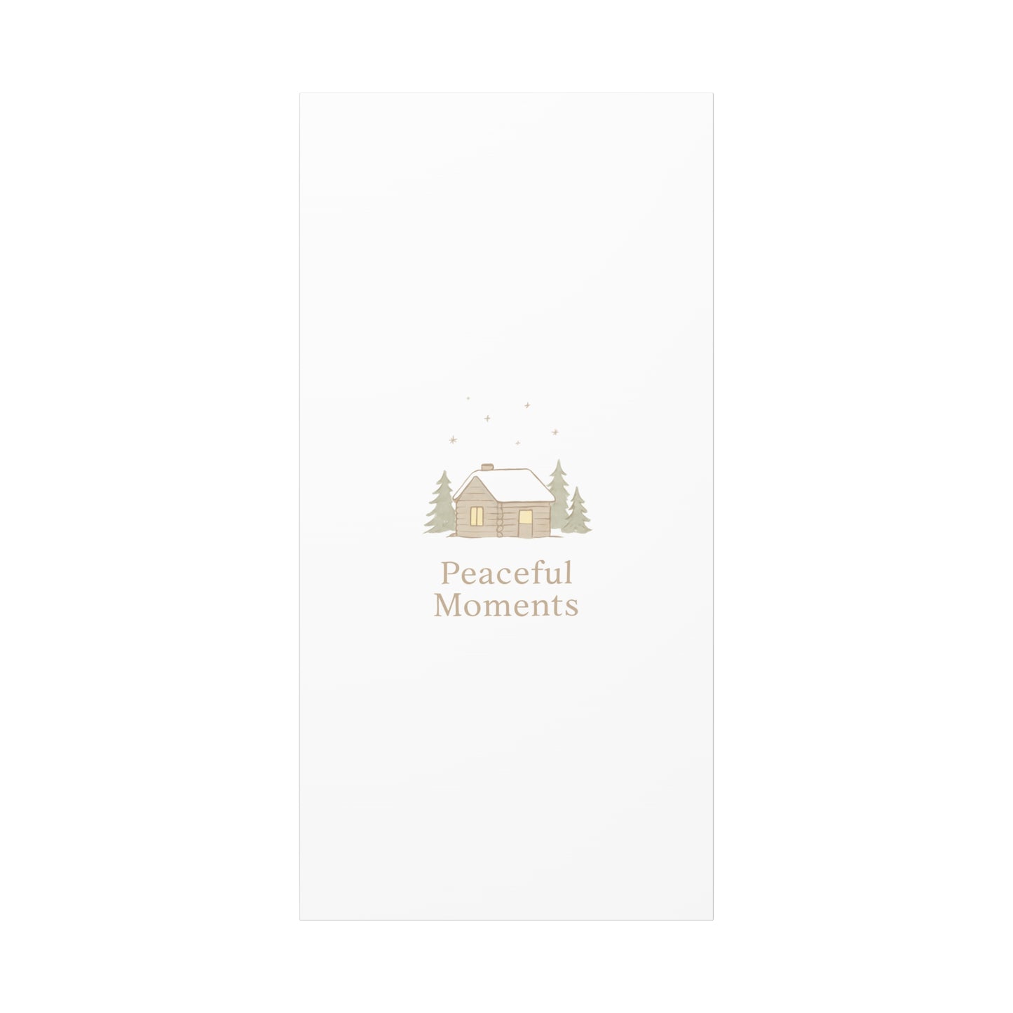 Peaceful Moments Cabin Canvas-Canvas-Haxberry-Printify