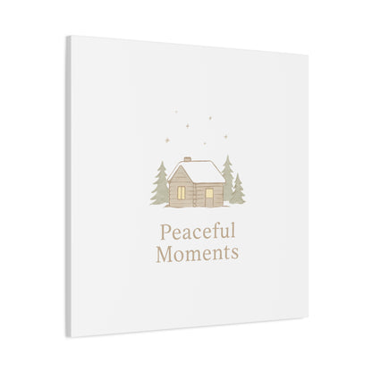 Peaceful Moments Cabin Canvas-Canvas-Haxberry-Printify