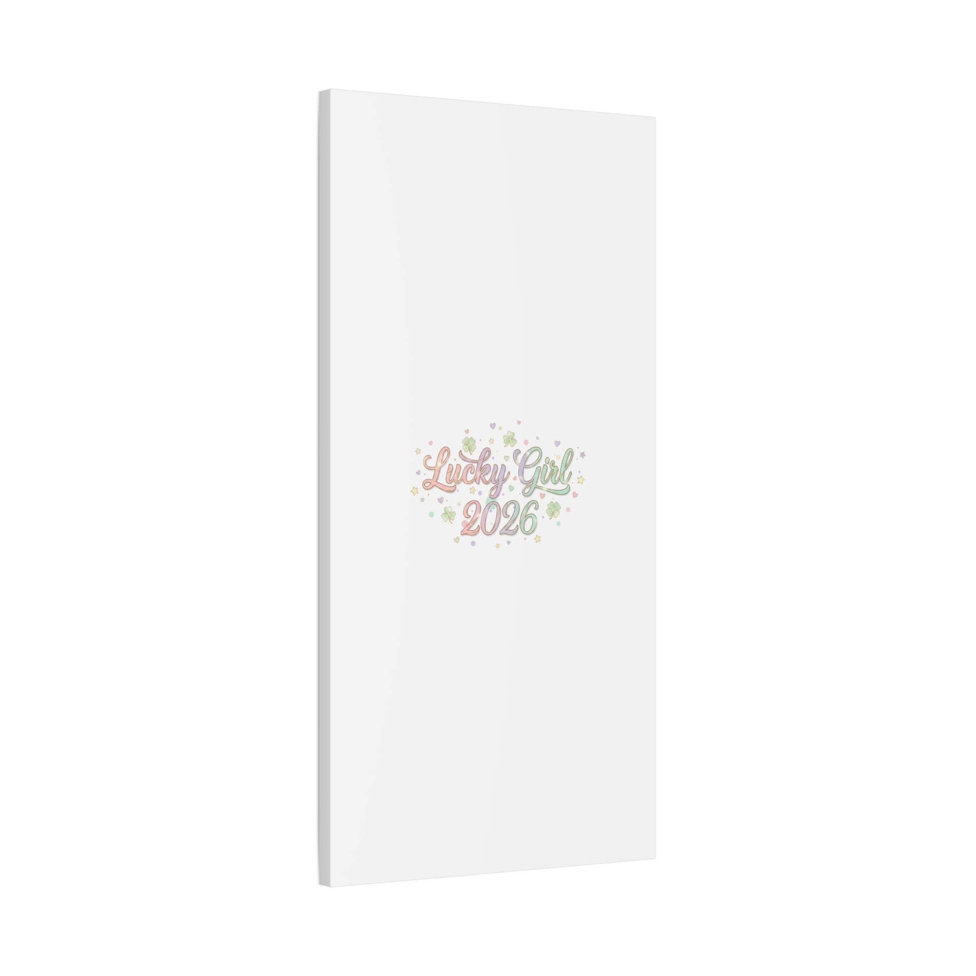 Lucky Girl 2026 Canvas | Manifest Luck, Lucky Charms Wall Art-Canvas-Haxberry-Printify