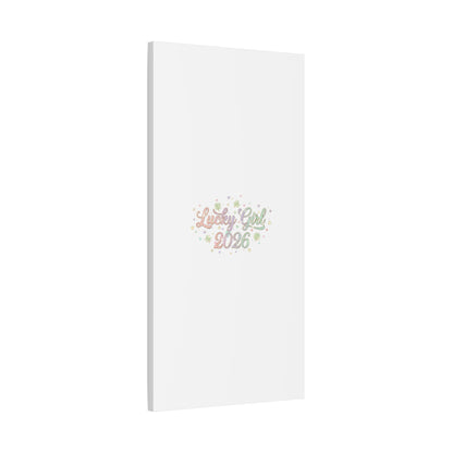 Lucky Girl 2026 Canvas | Manifest Luck, Lucky Charms Wall Art-Canvas-Haxberry-Printify
