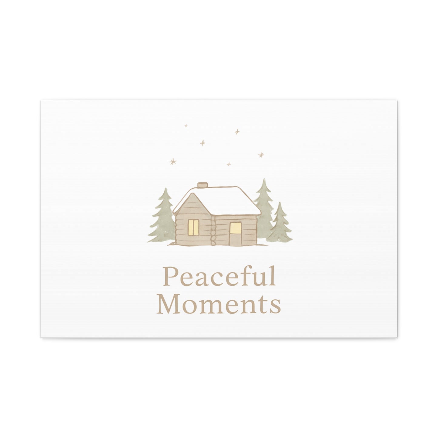 Peaceful Moments Cabin Canvas-Canvas-Haxberry-Printify