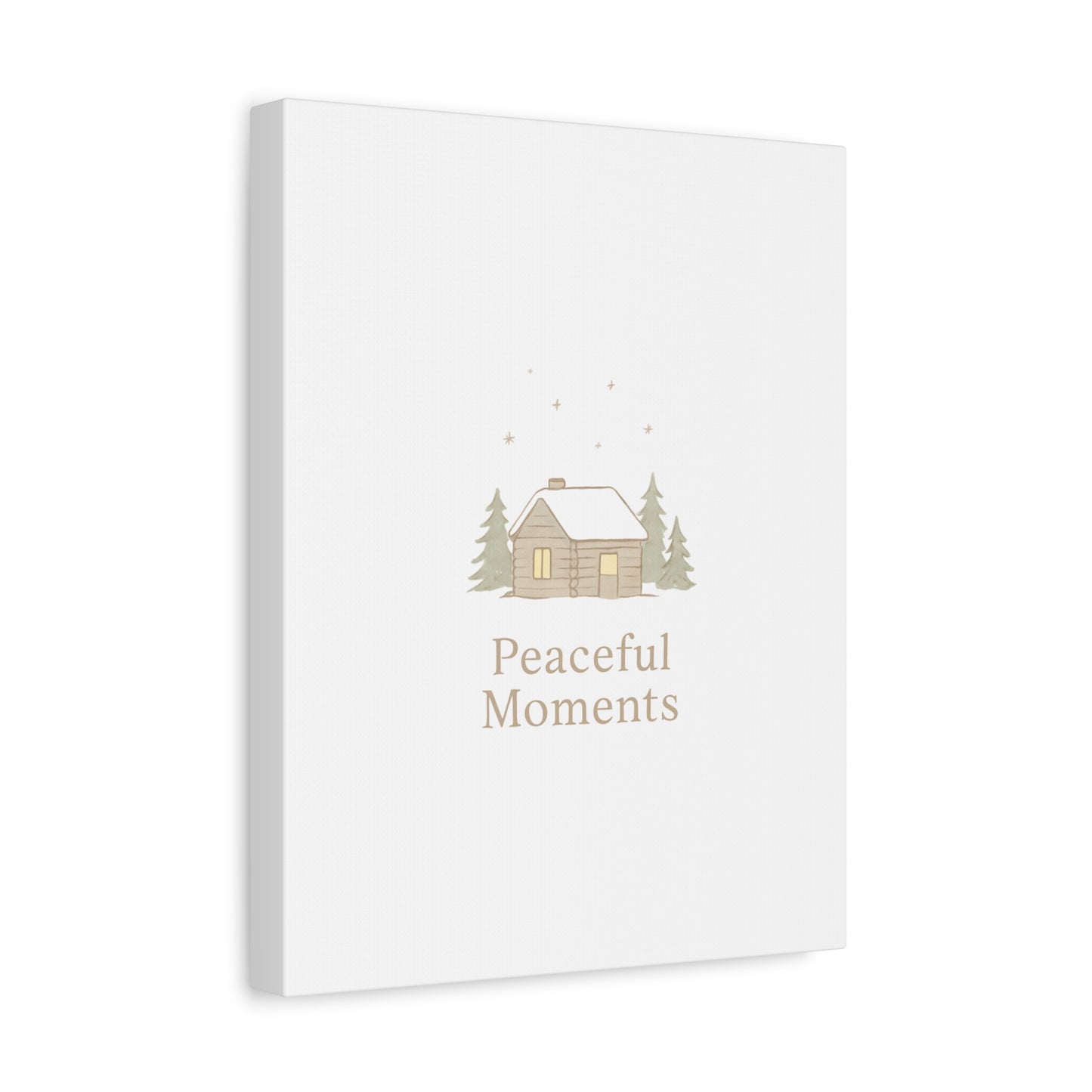 Peaceful Moments Cabin Canvas-Canvas-Haxberry-Printify
