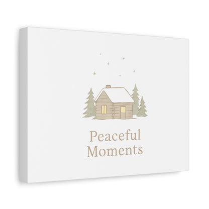 Peaceful Moments Cabin Canvas-Canvas-Haxberry-Printify