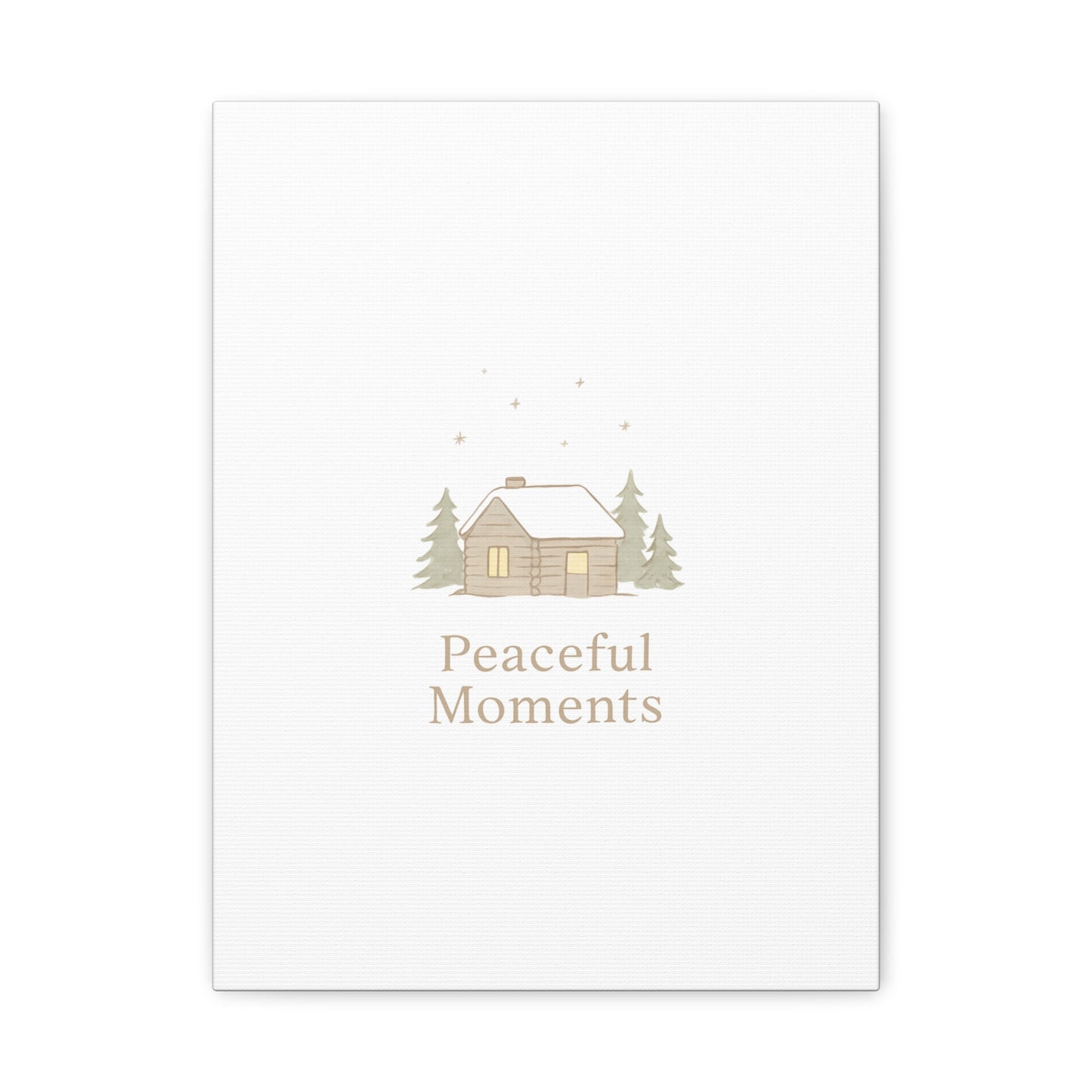 Peaceful Moments Cabin Canvas-Canvas-Haxberry-Printify