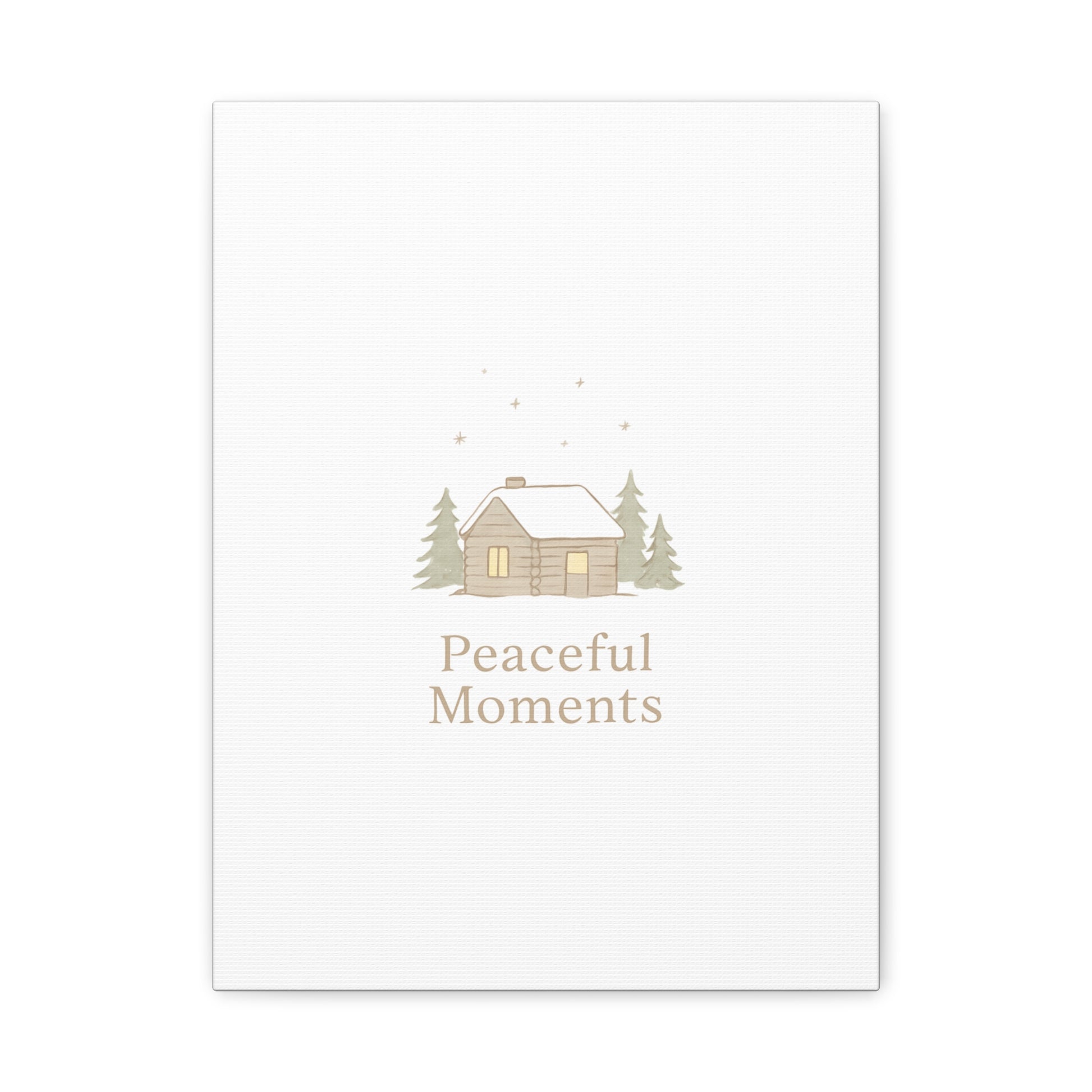 Peaceful Moments Cabin Canvas-Canvas-Haxberry-Printify