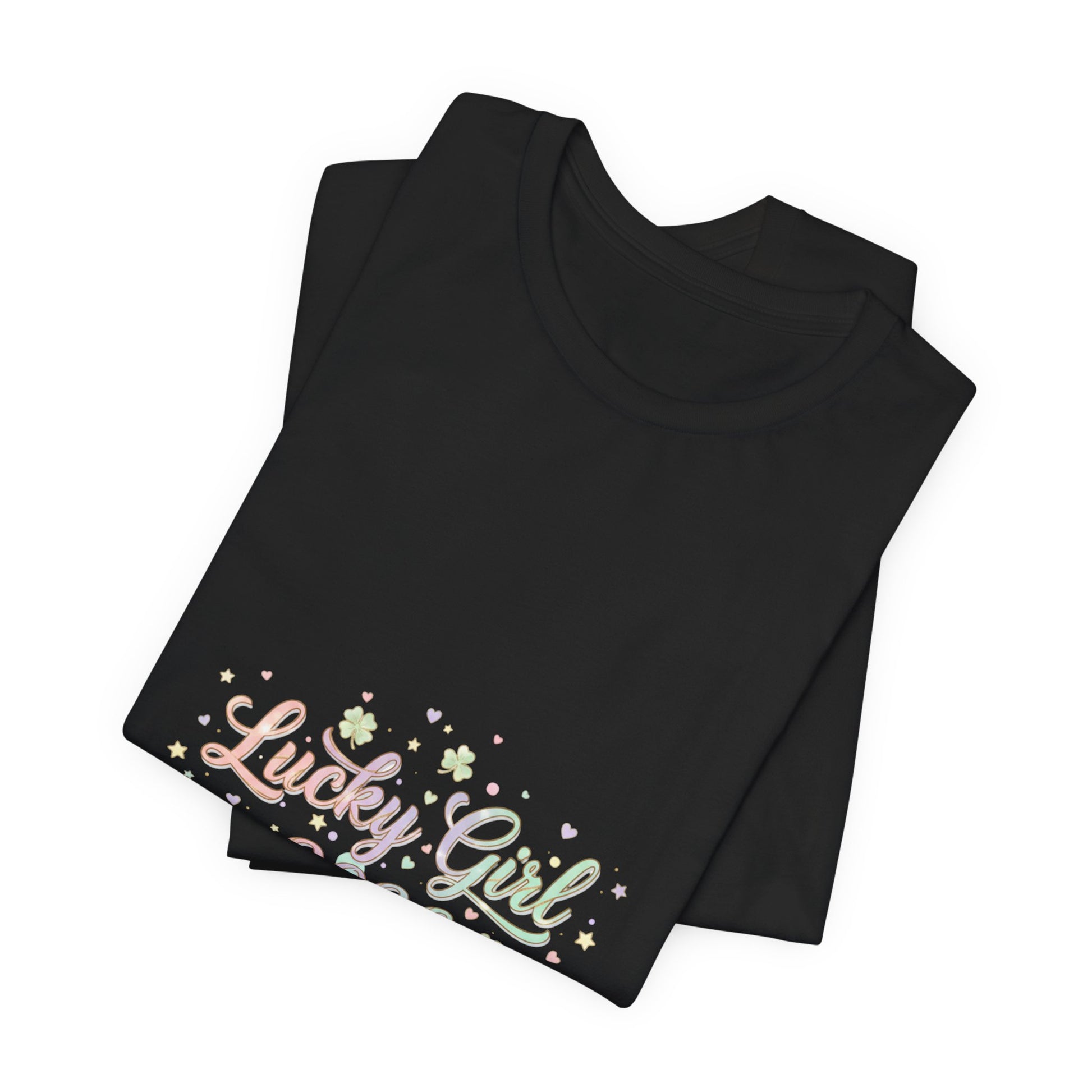 Lucky Girl 2026 T-Shirt | manifest luck, 2026 lucky charms-T-Shirt-Haxberry-Printify