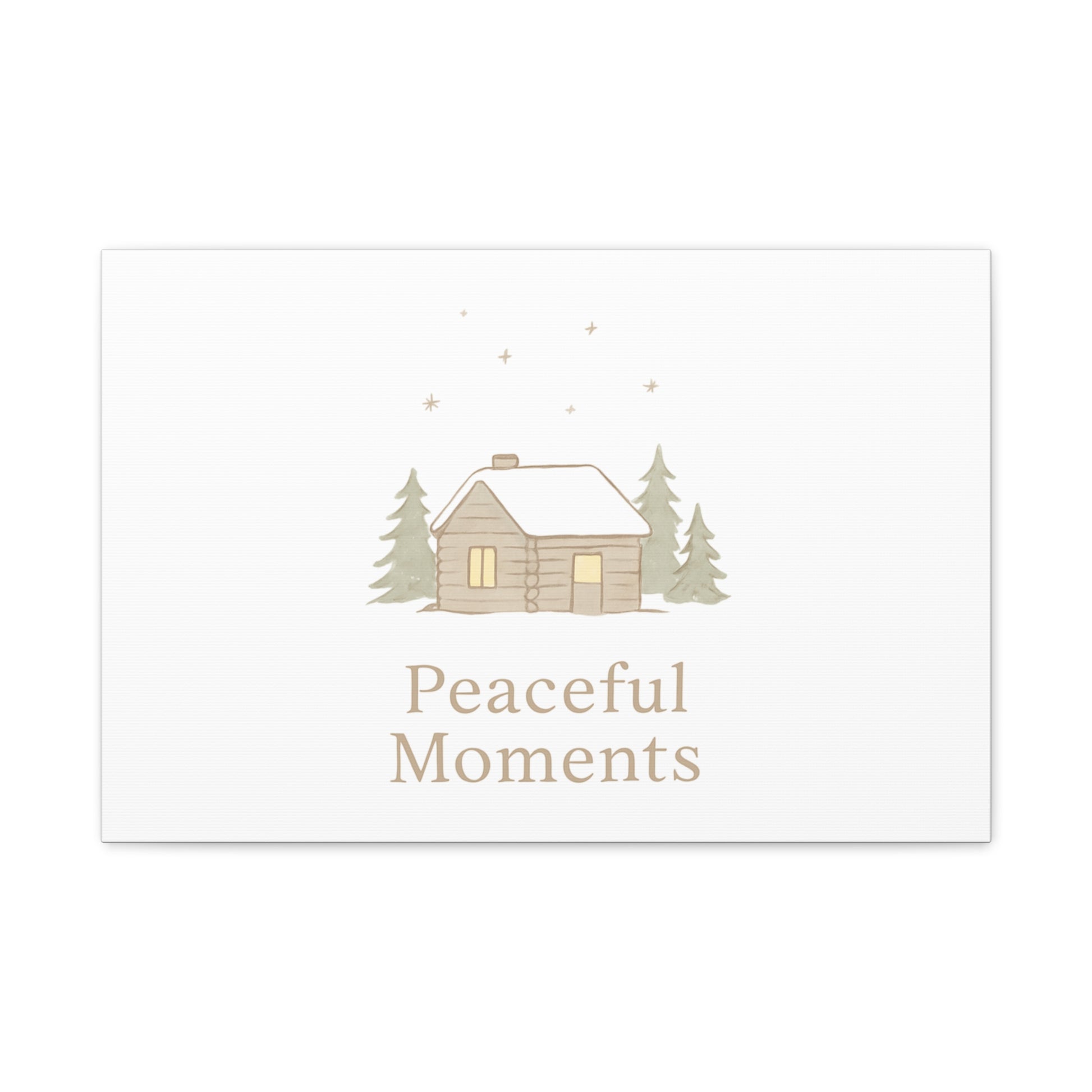 Peaceful Moments Cabin Canvas-Canvas-Haxberry-Printify