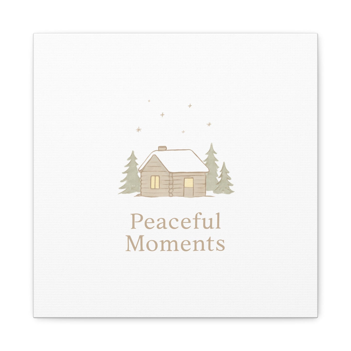Peaceful Moments Cabin Canvas-Canvas-Haxberry-Printify