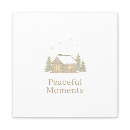 Peaceful Moments Cabin Canvas-Canvas-Haxberry-Printify