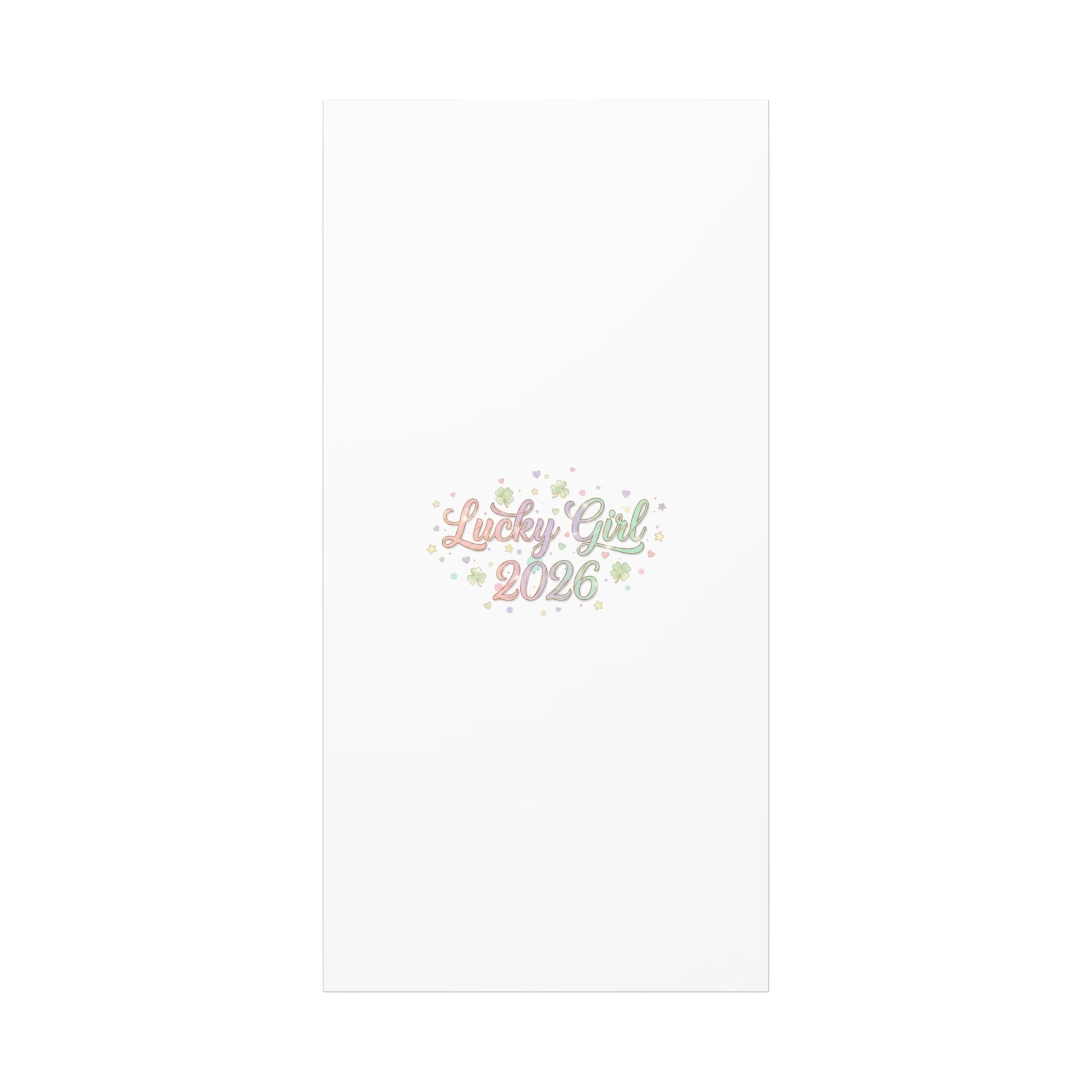 Lucky Girl 2026 Canvas | Manifest Luck, Lucky Charms Wall Art-Canvas-Haxberry-Printify
