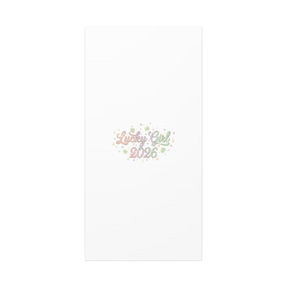 Lucky Girl 2026 Canvas | Manifest Luck, Lucky Charms Wall Art-Canvas-Haxberry-Printify