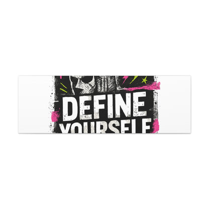 Define Yourself Canvas Wall Art — Bold Motivational Matte Print-Canvas-Haxberry-Printify