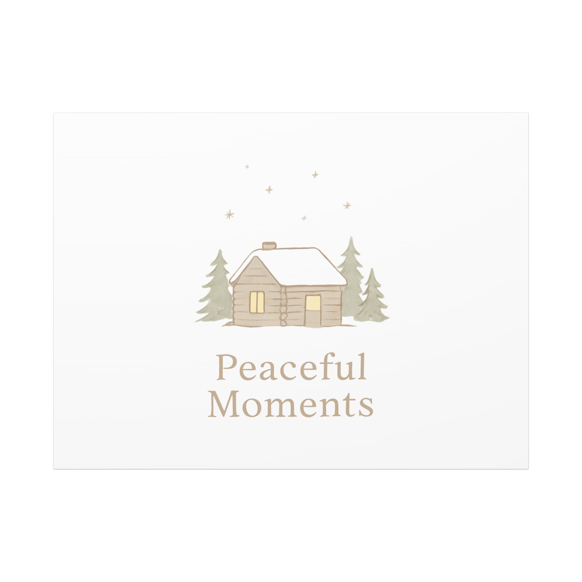 Peaceful Moments Cabin Canvas-Canvas-Haxberry-Printify