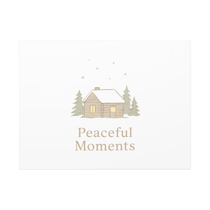 Peaceful Moments Cabin Canvas-Canvas-Haxberry-Printify