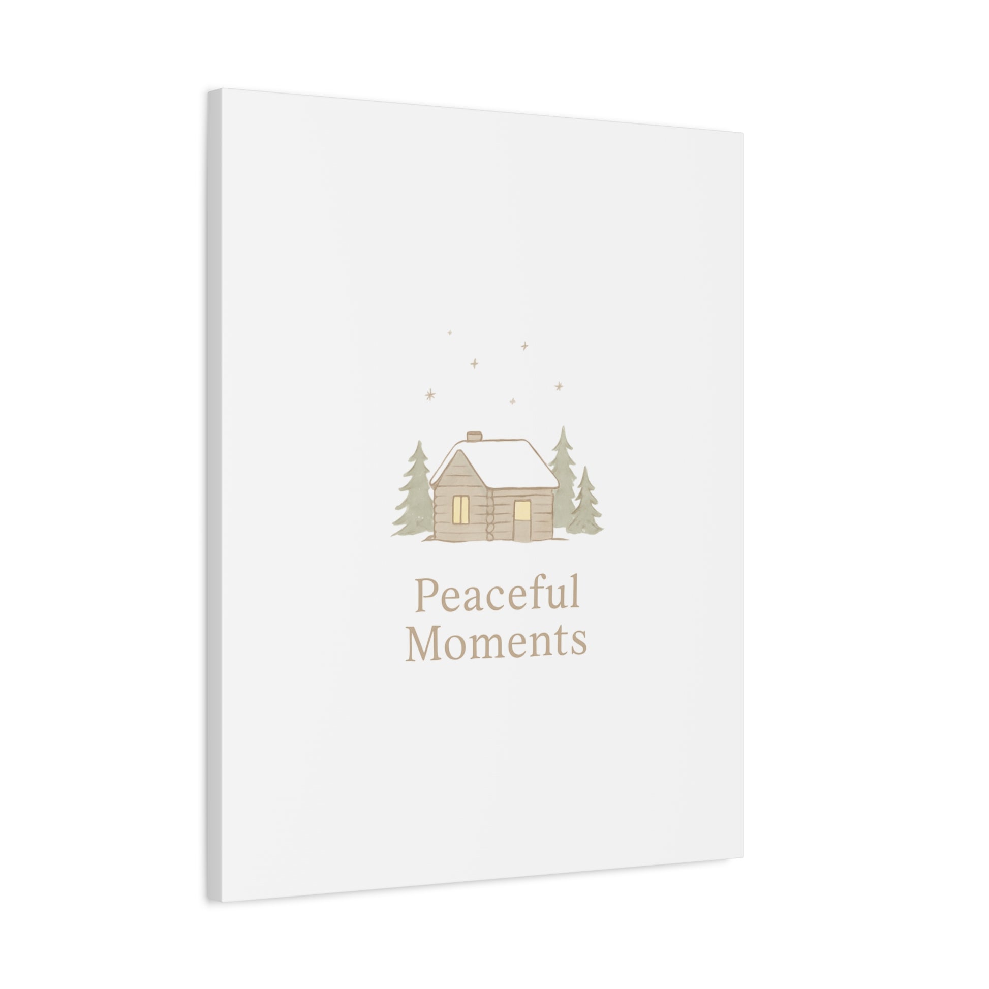 Peaceful Moments Cabin Canvas-Canvas-Haxberry-Printify
