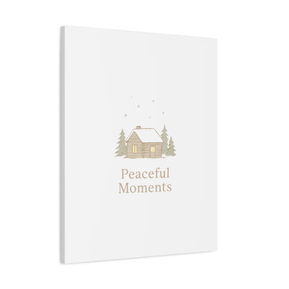 Peaceful Moments Cabin Canvas-Canvas-Haxberry-Printify