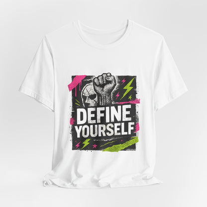 Define Yourself Graphic Tee — Empowerment Fist Shirt-T-Shirt-Haxberry-Printify