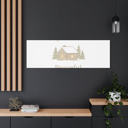 Peaceful Moments Cabin Canvas-Canvas-Haxberry-Printify