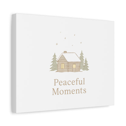 Peaceful Moments Cabin Canvas-Canvas-Haxberry-Printify