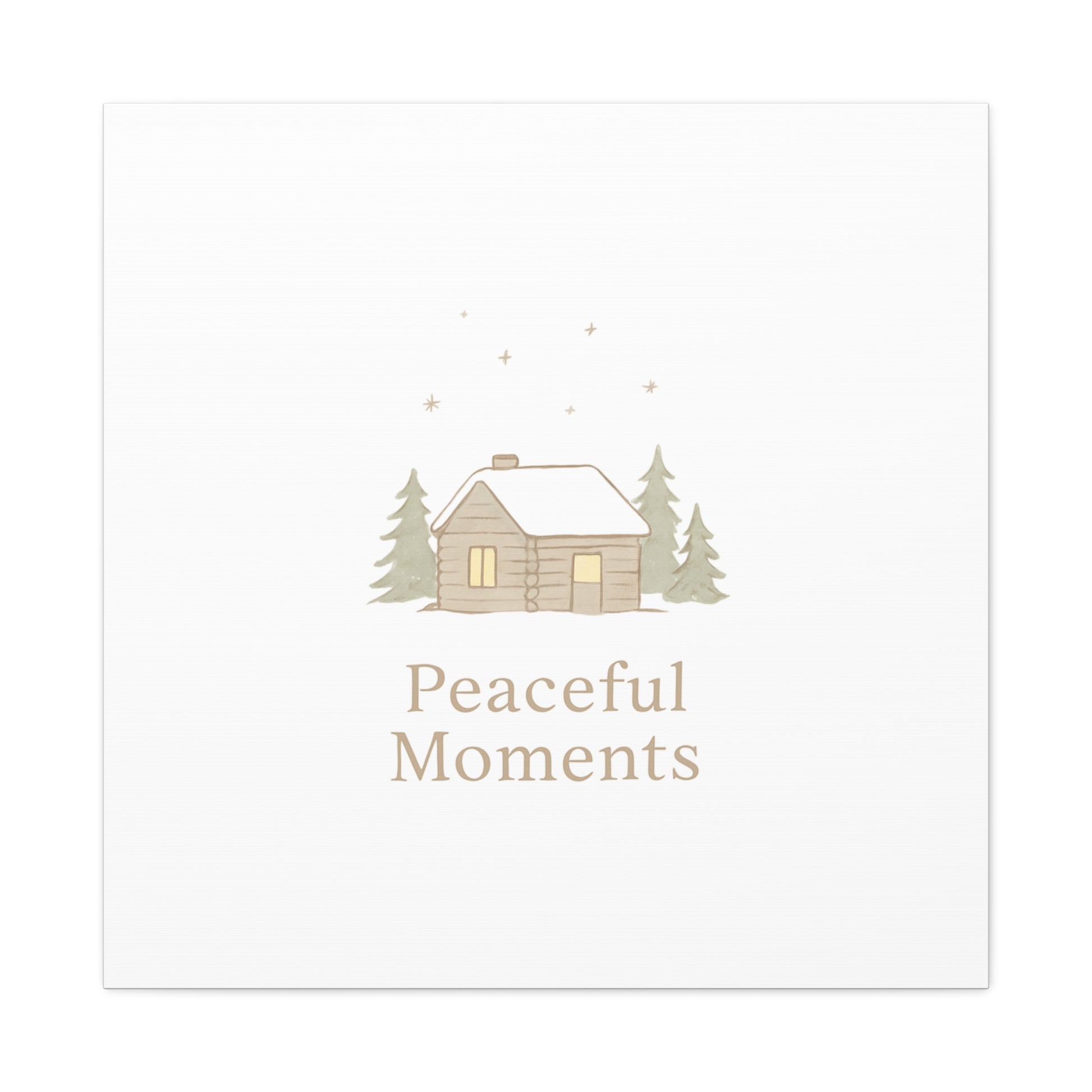Peaceful Moments Cabin Canvas-Canvas-Haxberry-Printify