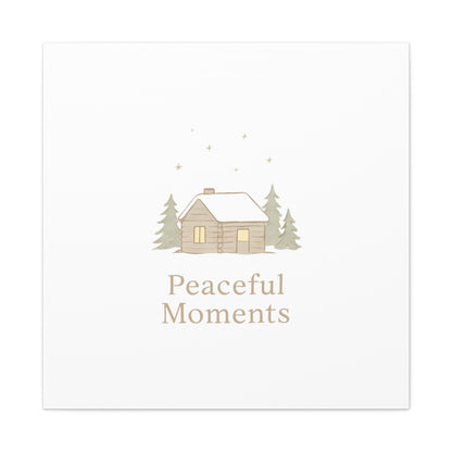 Peaceful Moments Cabin Canvas-Canvas-Haxberry-Printify