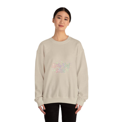 Lucky Girl 2026 Crewneck Sweatshirt | manifest luck, 2026 lucky charms-Sweatshirt-Haxberry-Printify