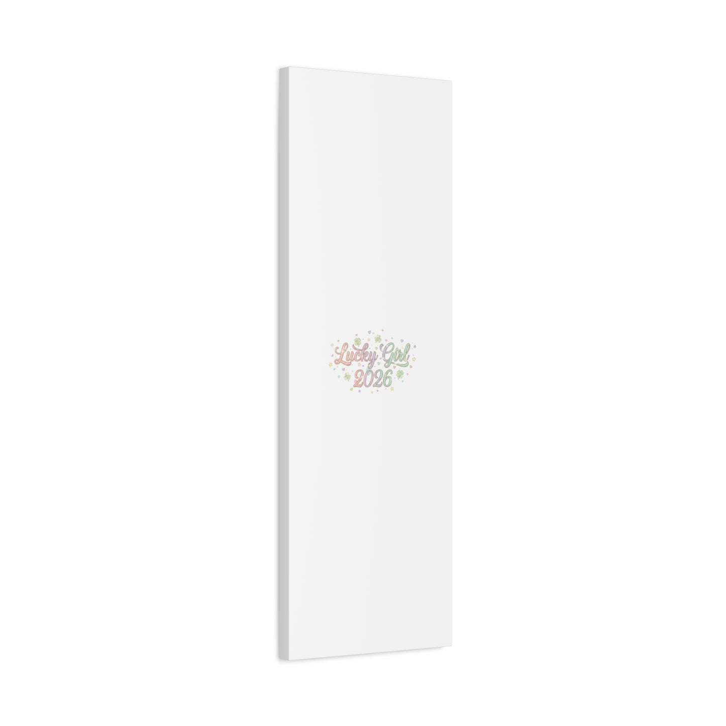 Lucky Girl 2026 Canvas | Manifest Luck, Lucky Charms Wall Art-Canvas-Haxberry-Printify