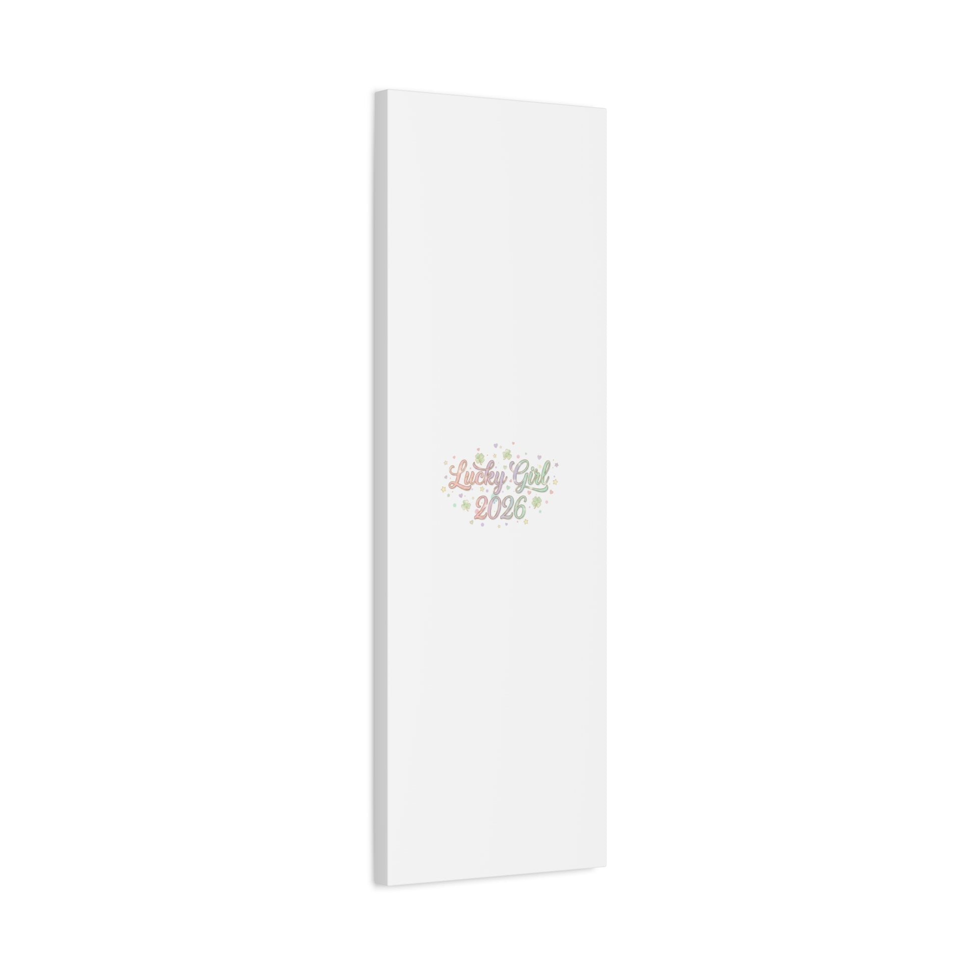 Lucky Girl 2026 Canvas | Manifest Luck, Lucky Charms Wall Art-Canvas-Haxberry-Printify