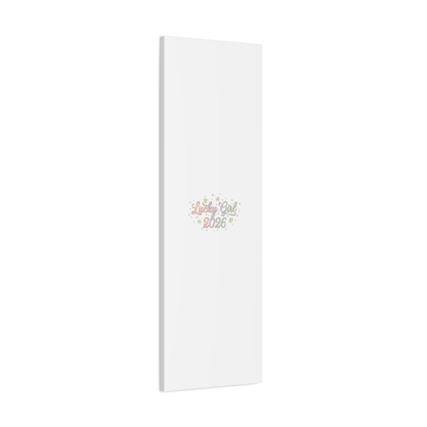 Lucky Girl 2026 Canvas | Manifest Luck, Lucky Charms Wall Art-Canvas-Haxberry-Printify