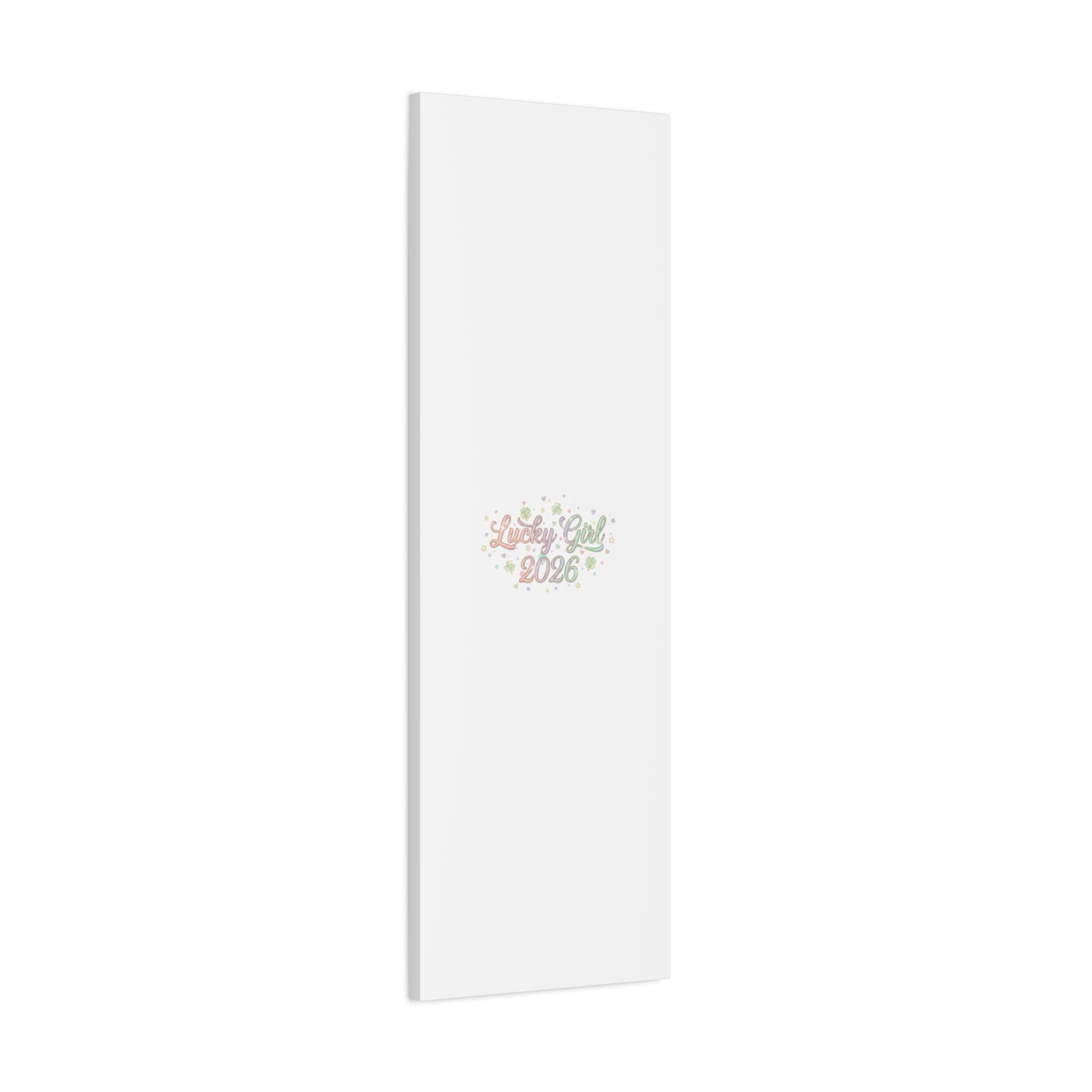 Lucky Girl 2026 Canvas | Manifest Luck, Lucky Charms Wall Art-Canvas-Haxberry-Printify