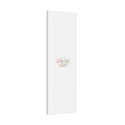 Lucky Girl 2026 Canvas | Manifest Luck, Lucky Charms Wall Art-Canvas-Haxberry-Printify