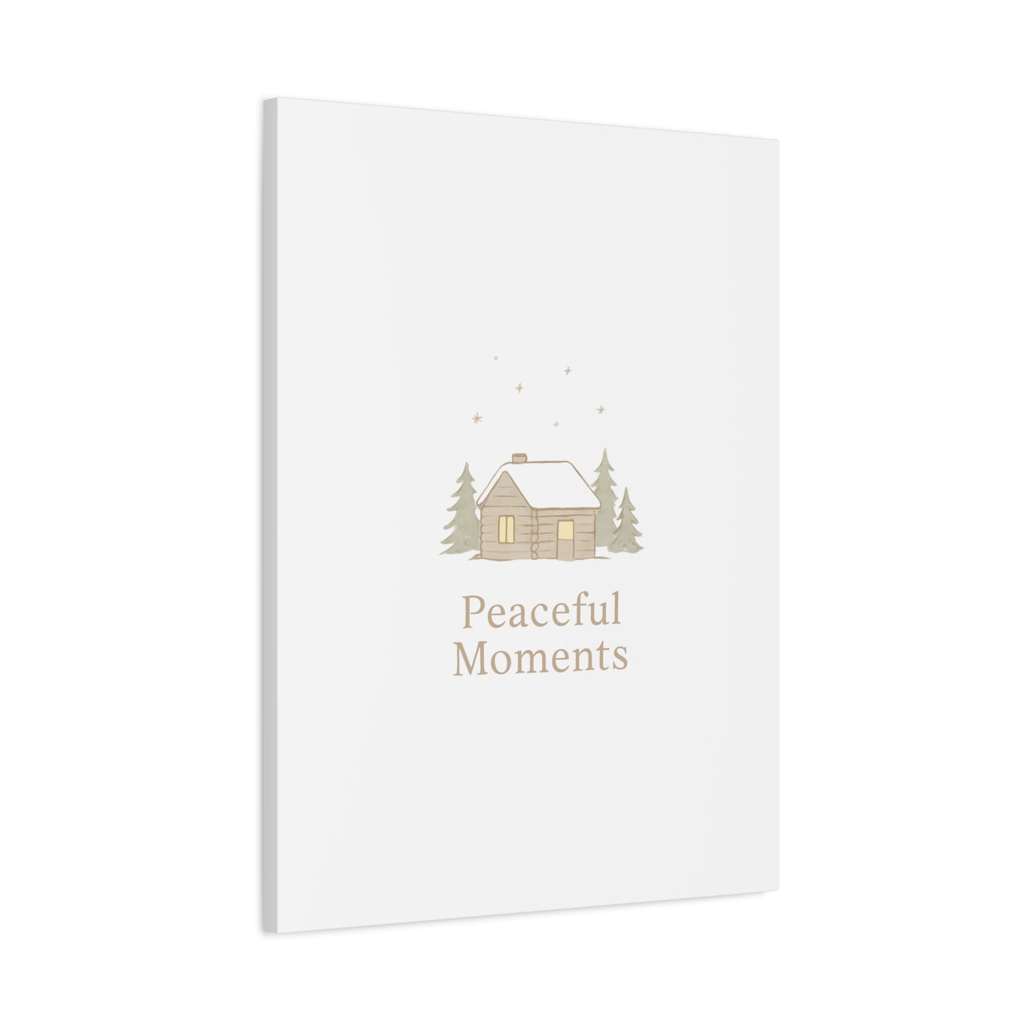 Peaceful Moments Cabin Canvas-Canvas-Haxberry-Printify