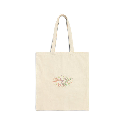 Lucky Girl 2026 Tote | manifest luck, 2026 lucky charms-Bags-Haxberry-Printify